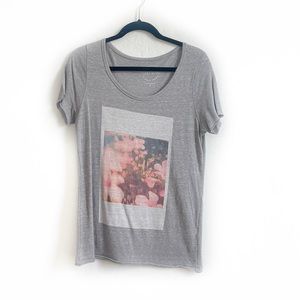 Lucky Brand Grey Graphic Tee